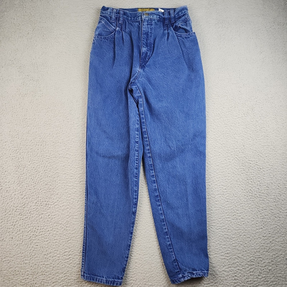 Vintage Jaclyn Smith Jeans Womens JRs 7/8 High Waisted Tapered Pleated 90s Denim